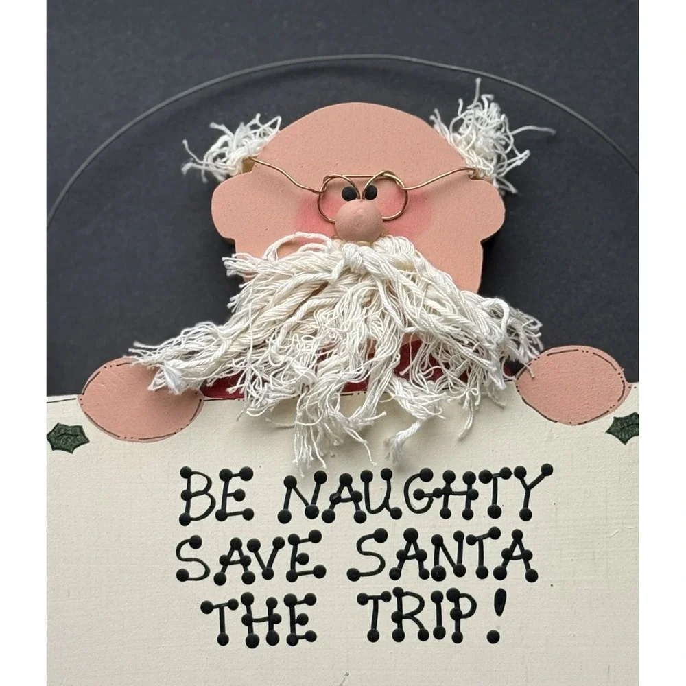 Handmade Hanging Wooden Christmas Sign 